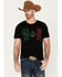 Image #1 - Cody James Men's Tiled Mexico Flag Short Sleeve Graphic T-Shirt, Lt Brown, hi-res