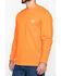 Image #2 - Carhartt Men's Loose Fit Heavyweight Long Sleeve Logo Pocket Work T-Shirt, Orange, hi-res