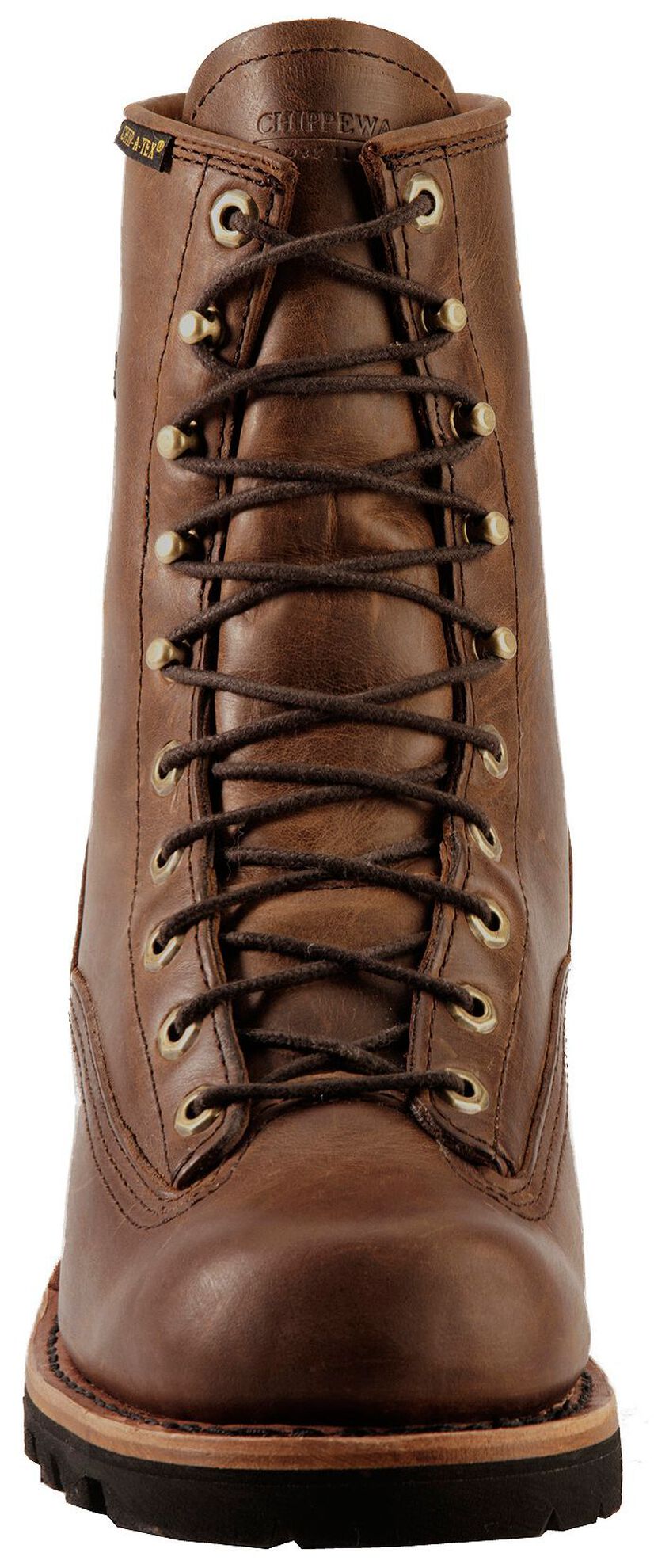 Image #4 - Chippewa Waterproof 8" Logger Boots - Plain Toe, Bay Apache, hi-res