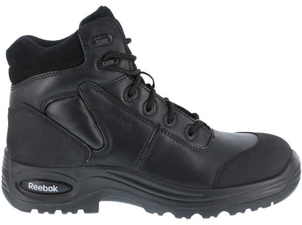 Reebok Men's Trainex 6" Lace-Up Work Boots - Composite Toe, Black, hi-res