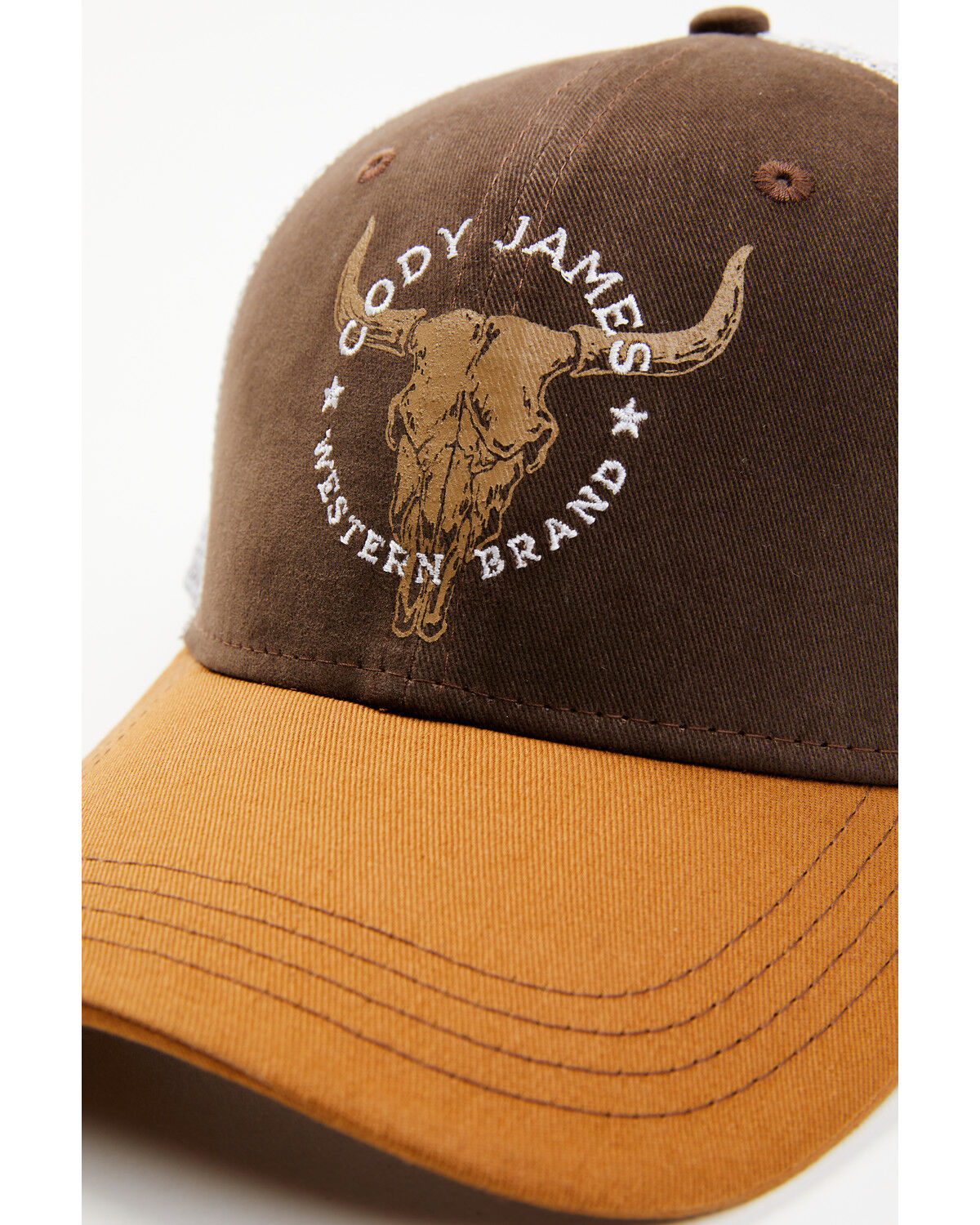 Image #2 - Cody James Men's Steer Horn Ball Cap, Brown, hi-res
