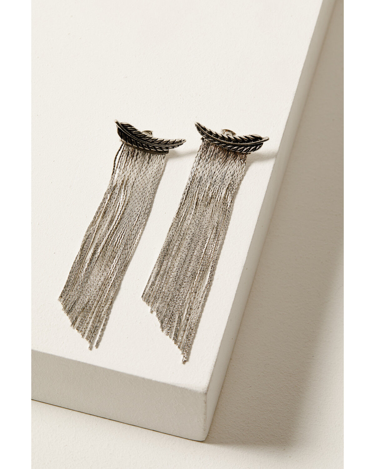 Image #1 - Idyllwind Women's Marion Metal Fringe Earrings, Silver, hi-res
