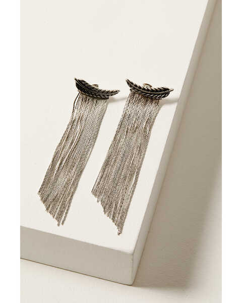 Idyllwind Women's Marion Metal Fringe Earrings, Silver, hi-res