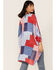 Image #4 - Ariat Women's Americana Patchwork Smokestack Kimono, Red/white/blue, hi-res