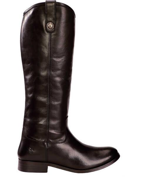 Image #2 - Frye Women's Melissa Button Riding Boots - Round Toe, Black, hi-res