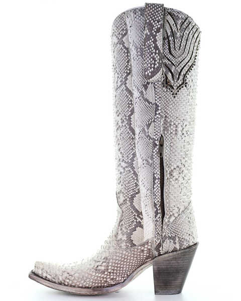 Corral Women's Python Tall Western Boots - Snip Toe, Python, hi-res