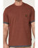 Image #3 - Hawx Men's Layered Work Pocket T-Shirt , Dark Red, hi-res