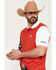 Image #2 - RANK 45&reg; Men's Americana Block Short Sleeve Button-Down Polo, Red, hi-res