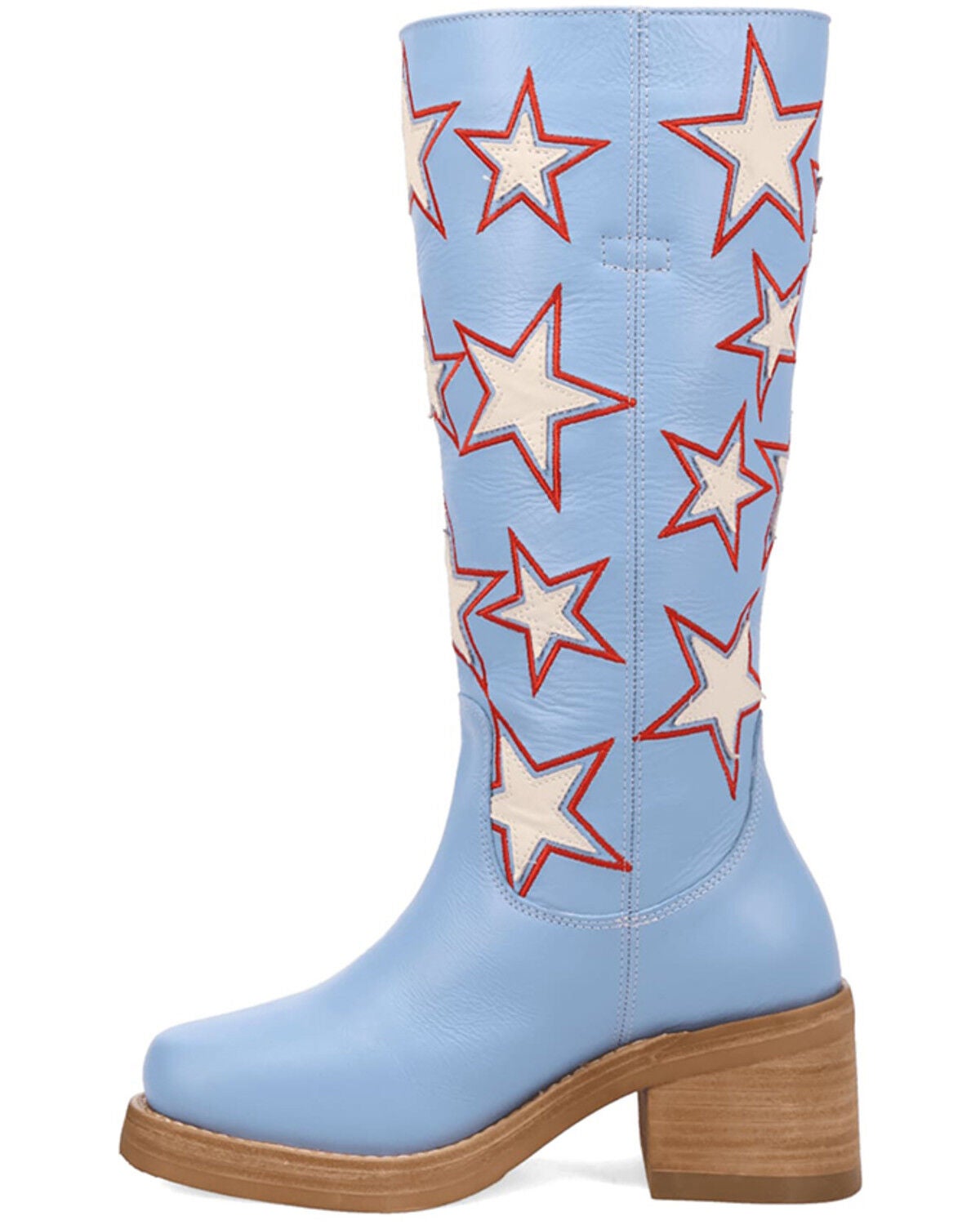 Image #3 - Dingo Women's American Dream Fashion Boots - Round Toe, Blue, hi-res