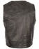 STS Ranchwear Men's Black Antique Smoke Chisum Leather Vest - Big , Black, hi-res