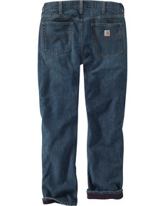 Carhartt Men's Fleece Lined Holter Jeans - Straight Leg , Indigo, hi-res