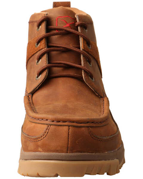 Image #5 - Twisted X Men's CellStretch Lace-Up Work Boots - Composite Toe, Brown, hi-res