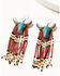 Image #1 - Idyllwind Women's Riverbend Seed Bead Fringe Earrings, Multi, hi-res