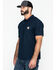 Image #4 - Carhartt Men's Contractors Pocket Short Sleeve Work Polo Shirt, Navy, hi-res