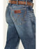 Image #4 - Wrangler Retro Men's 77MWZ Whitley Medium Wash Slim Bootcut Stretch Denim Jeans - Tall, Medium Wash, hi-res