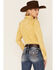 Image #3 - Kimes Ranch Women's Kaycee Denim Long Sleeve Pearl Snap Western Core Shirt , Camel, hi-res
