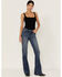 Image #1 - Shyanne Women's  Mr. Dreamer Mid Basic Bootcut Jeans, , hi-res
