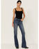 Image #1 - Shyanne Women's  Mr. Dreamer Mid Basic Bootcut Jeans, Medium Wash, hi-res