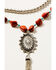 Image #2 - Shyanne Women's Canyon Sunset Concho Tassel Necklace, Silver, hi-res