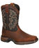 Image #1 - Durango Boys' Western Boots - Square Toe, Tan, hi-res
