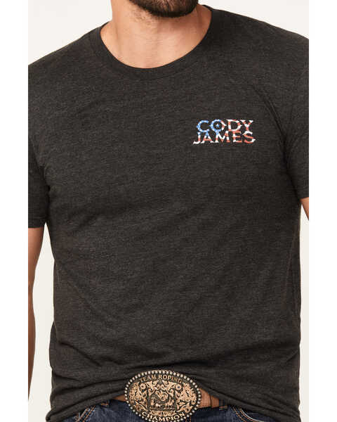 Image #3 - Cody James Men's Bull Skull Scratch Short Sleeve Graphic T-Shirt, Black, hi-res