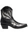 Image #2 - Corral Women's Inlay And Embroidered Booties - Snip Toe, Black, hi-res