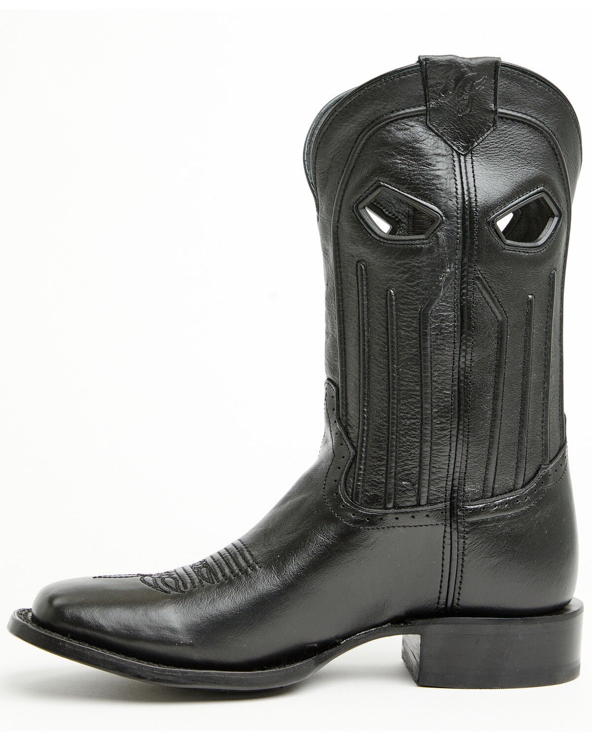 Image #3 - Phantom Rider Men's 11" Arcana Western Boots - Square Toe, Black, hi-res