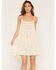 Image #1 - Wild Moss Women's Floral Print Mini Dress, Cream, hi-res
