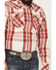 Image #3 - Kimes Ranch Men's Double R Plaid Print Long Sleeve Snap Western Shirt, Red, hi-res