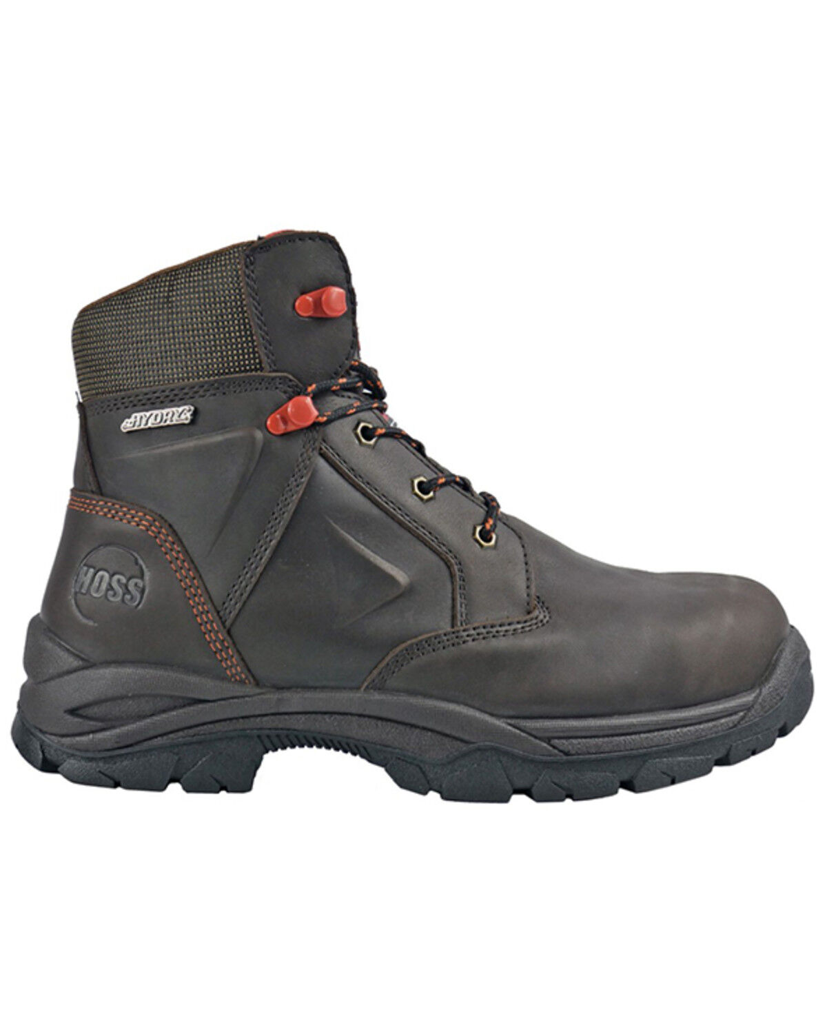 Image #2 - Hoss Men's Hudson 6" Lace-Up Boots - Composite Toe, Brown, hi-res