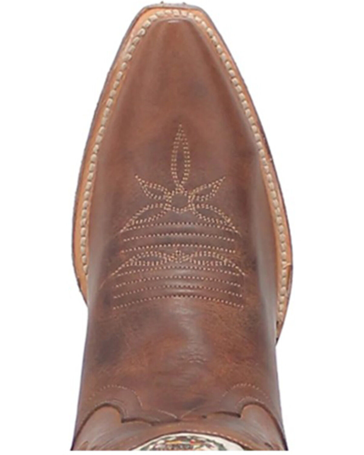 Image #6 - Dan Post Women's Corazon Western Boots - Snip Toe, Brown, hi-res