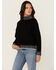 Image #1 - Revel Women's Whip Stitch Turtleneck Sweater, Black, hi-res