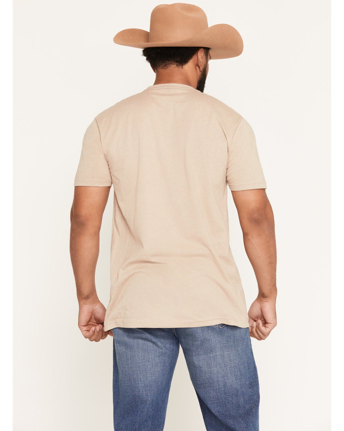 Image #4 - Kimes Ranch Men's Outlier Front Hit Short Sleeve Graphic T-Shirt, Sand, hi-res