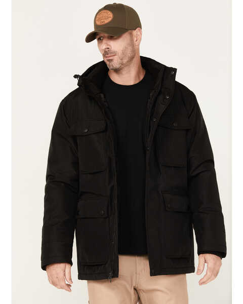 Brothers and Sons Men's Insulated Parka , Black, hi-res