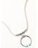 Image #1 - Idyllwind Women's Quinn Circle Necklace, Silver, hi-res
