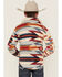 Image #4 - Fornia Boys' Southwestern Print Snap Shacket, Red, hi-res