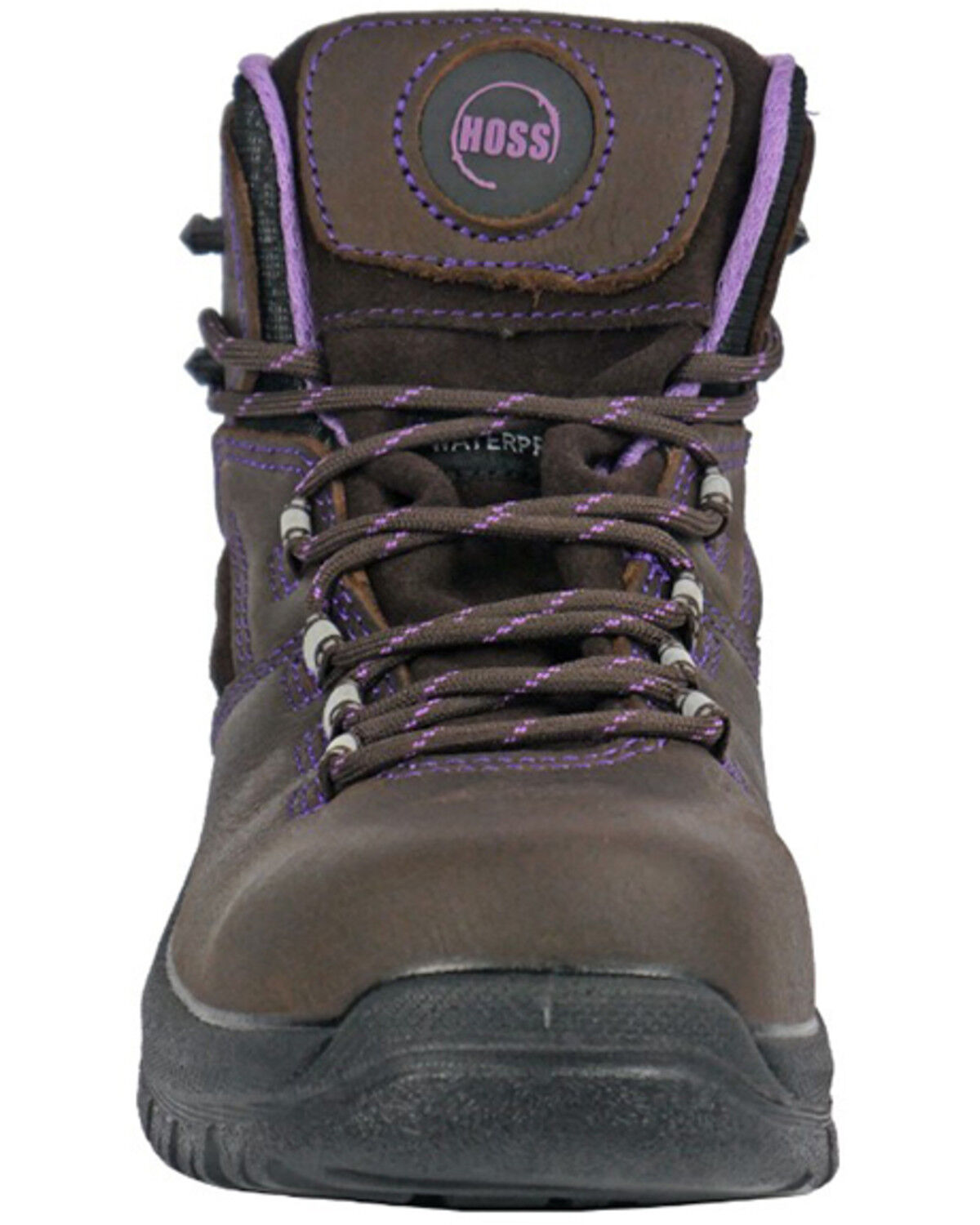 Image #4 - Hoss Women's 6" Lacy Waterproof Work Boots - Composite Toe, Brown, hi-res