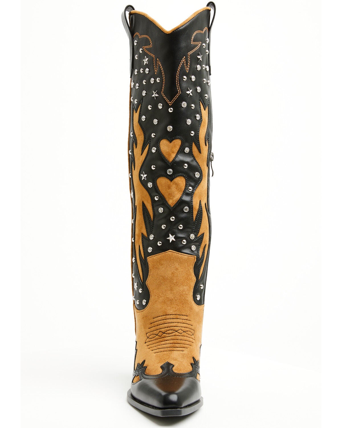 Image #4 - Azalea Wang Women's Kalpana Tall Western Boots - Snip Toe, Black, hi-res