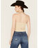 Image #4 - Rock & Roll Denim Women's Embroidered Button-Down Vest, Beige, hi-res