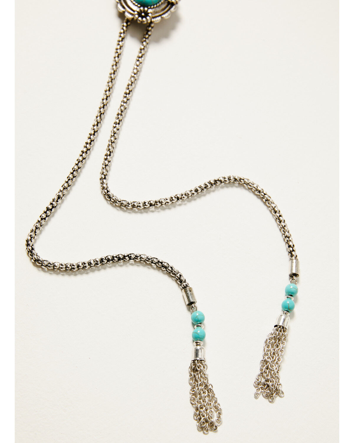 Image #4 - Shyanne Women's Floral Concho Bolo Necklace, Silver, hi-res