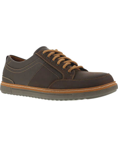 Florsheim Men's Gridley Casual Oxford Shoes - Steel Toe , Brown, hi-res