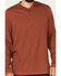 Image #3 - Brothers and Sons Men's Henley Thermal T-Shirt , Dark Orange, hi-res