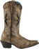 Laredo Women's Lucretia Studded Snake Inlay Western Boots - Snip Toe, Brown, hi-res