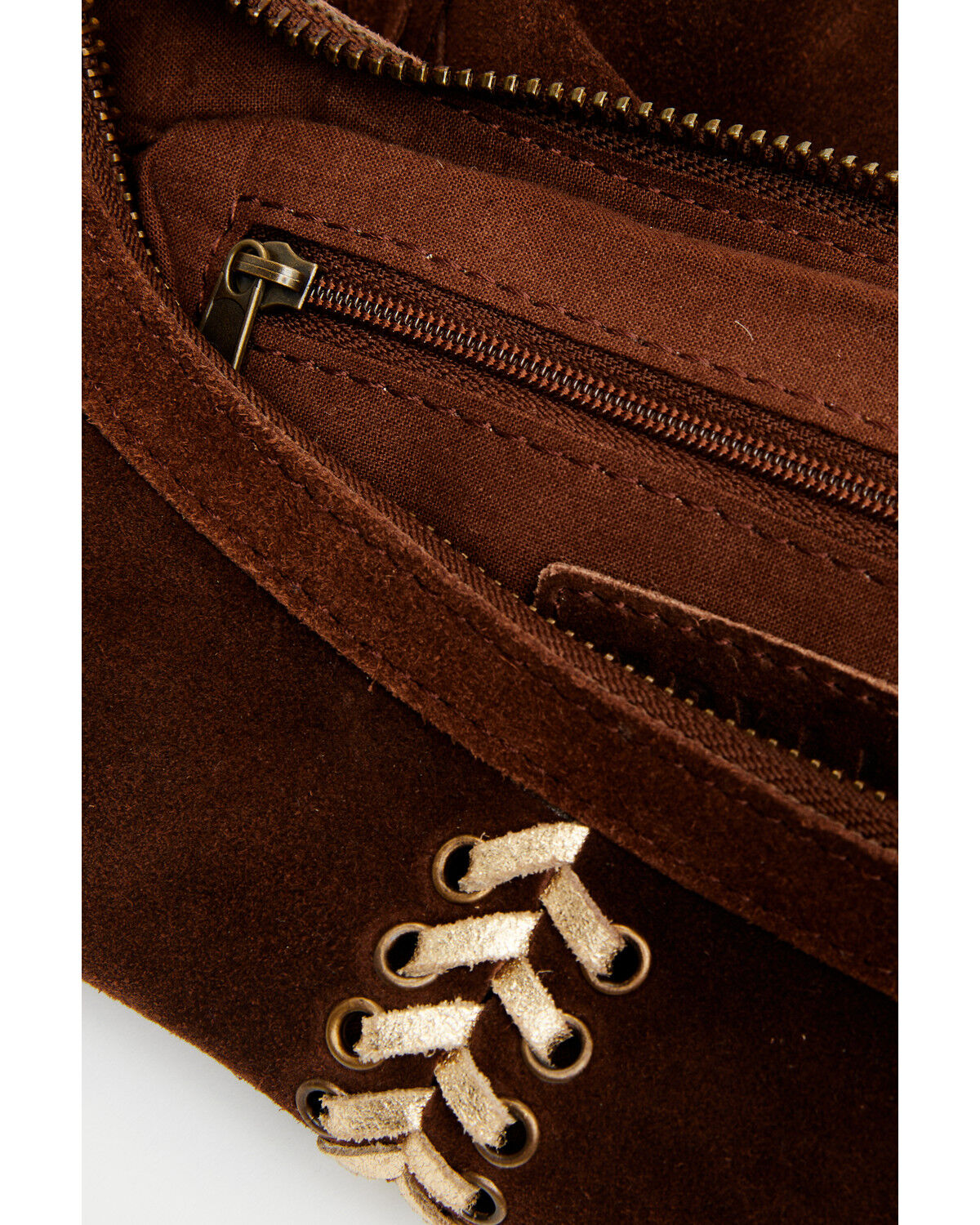 Image #4 - Idyllwind Women's Perlita Suede Crossbody Bag, Brown, hi-res