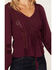 Image #3 - Idyllwind Women's Romance Floral Embroidered Swiss Dot Blouse, Purple, hi-res