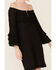 Roper Women's Ruffle Sleeve Dress, Black, hi-res