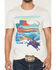 Image #3 - RANK 45&reg; Men's Bull Desert Bull Rider Short Sleeve Graphic T-Shirt, Natural, hi-res