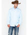 Image #5 - Cinch Men's Tencel Mini Striped Long Sleeve Button-Down Western Shirt, Light Blue, hi-res