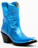 Image #1 - Idyllwind Women's Wheels Metallic Leather Booties - Round Toe, Royal Blue, hi-res