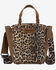 Image #1 - Wrangler Women's Leopard Print Crossbody Tote, Brown, hi-res